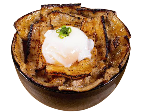 あぶり豚丼とろ～り温玉のせ